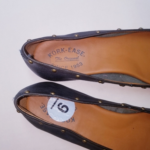 🌸 Kork-ease | Leather Pointed Toe Flats, size 9 - Picture 8 of 9